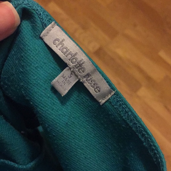 Lace teal crop top - Picture 4 of 4